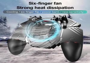 Controller di gioco Joysticks PUBG Controller Helper AK77 Mobile Phone GamePad Radiatore Gestie per ventole d'acqua Six Fingers PuGB PO1376665971