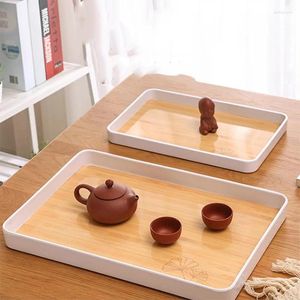 Tea Trays Modern Teaware Tray Wood Kitchen Gadget Home Office Coffeeware Vintage Plate Plateau Bois And Coffee Accessories