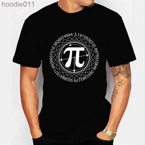 Męskie bluzy bluzy 2024 Matematyczne Pi Symbol Summer Męskie T-shirt krótkie rękodzie