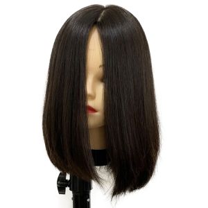 Virgin European Hair Human Wig Wig Silk Top Drivery Bob Wig Kosher Sheitel Lo stesso Capello Lunghezza Top Nota parrucca in pizzo per donne