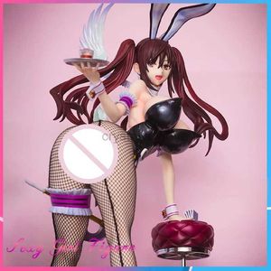 Heroes Comics 41cm Zettai Junpakumahou Shoujo Kuramoto Erika 1/4pvc Sexy Bunnygirl Figure Action Figure per adulti Collezione Anime Modello Dolli per bambole 240413