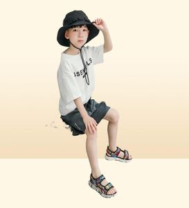 Sandals Summer Children039s Casual Sport Sandal Boys Open Toe One Word Sandal Thick Bottom Non Slip Sole Soft Printed Outdoor B1360476