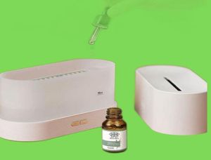 Kinscoter aroma diffusor luftfuktare ultraljud cool mist maker fogger led eterisk oljeflamslampa diffusor4319027