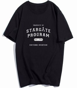 Męskie koszule Stargate T Własność Program Stargate Tshirt graficzny koszulka Koszulka Man Summer Oversize Niesamowite Tshirt9551957