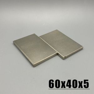 1/2/3/5/10Pcs 60x40x5mm Neodymium Material 60*40*5mm NdFeB N35 Magnets Strong Block magnet Magnetic Materials Imanes 60*40*5