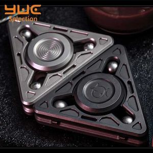 Decompression Toy Decompression Toy YUC Hand Spinner Adult Metal EDC Autism Accessories Toy Black Mirror Sand Spinner Magnetic Fidget Toys For Anxiety 240412