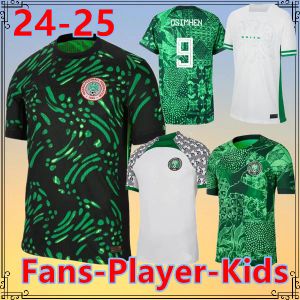 24 25 Nigeria Soccer Jersey 2024 2025 Home Maillot de Foot Nigerian 10 Okocha Shirt Away Amokachi Ikpeba Yekini Iheanacho IGHALO Uniforme da calcio