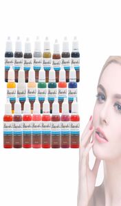 Kalıcı Makyaj Mürekkep Kaş Dövme Mürekkep Seti 15ml 23 Renk Dudak Mikrobladlı Pigment Profesyonel Dövme Sarf malzemeleri2188751