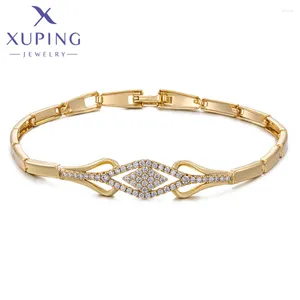 Ссылка браслетов xuping gupelry Прибытие в стиле шарм Stone Fashion Fashion Bracelet с светло -золотым цветом S00153186