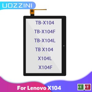 Paneler Original Touch Glass för Lenovo Tab E10 TBX104 TBX104F TBX104L TB X104 X104L X104F Pekskärmspanel Digitizer 100% testad