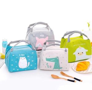 Bolsas de armazenamento 2021 Lunhana fofa de desenho animado para mulheres meninas Caixa térmica Tote Tote Picnic Milk Bottle8874496