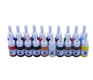 20 Renkler Dövme Mürekkep Pigment Seti Kitler Vücut Sanat Dövme 5ml Profesyonel Güzellik Kalıcı Makyaj Boyaları Sarf malzemeleri49046119337028