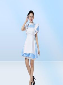 Halloween Maid Costumes Women Adult Alice in Wonderland Costume Suit Maids Lolita Fancy Sukienka Cosplay Costplay For Women Girl Y0824316241