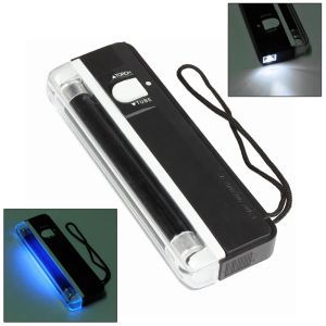 10PCS UV Lights Ultraviolet Disinfection Lamp 2 in 1 UV Light Handheld Torch Portable Fake Money ID Detector Lamps Tools ToolLL