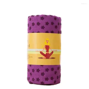 Handduk 185x63cm PVC Soft Travel Sport Fitness Träning Yoga Pilates Mat Cover Filt Non-Slip