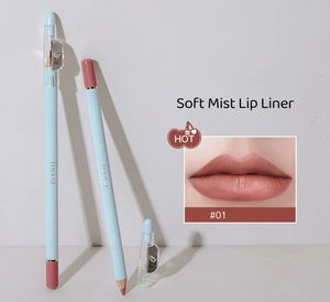 Timage Lip Liner Matte langlebig wasserdichte Lippenstift Lippenlippenmist Lip Stift mit Bleistiftspitzer Kosmetik 240412