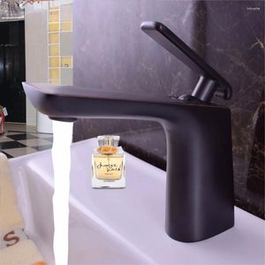 Bathroom Sink Faucets Decoration Black Basin Faucet Ceramic Valve Mixer For Sinks Brass Main Body And Zinc Alloy Handle Taps Hardware