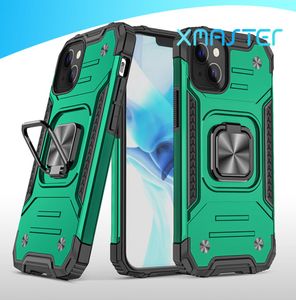 Ring Holder Kickstand Telefonfodral för iPhone 14 13 12 11 XS Max XR X Hybrid Armor Mobiltelefon Cover Xmaster6047851