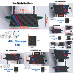 Ny 2024 2024 Vinterbil Styling Snow Ice Shiled Car Windshield Snow Sun Shade Thicken Waterproof Protector Cover Car Front Windscreen Cover