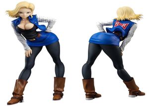 Android 18 Lazuli Sexy Anime Actionfigur PVC Actionfiguren Modellspielzeug für Weihnachtsgeschenk 19CM T2009119297968