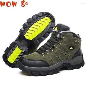 Fitness Shoes Hiking Men Boots Keep Warm Snow Women Trekking Outdoor Sport Combat High Top Non-slip Ankle