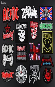 Metal Band Cloth Patches Rock Music Fans Badges Embroidered Motif Applique Stickers Iron on for Jacket Jeans Decoration3602134