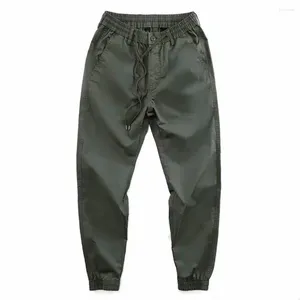 Pantaloni da uomo primaverile autunno pantaloni elastici elastico con cerniera con cerniera casual sport streetwear jogger pantaloni