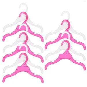 Hundkläder 10 datorer Dress Hanger Kids Plastic Hangers Coat Jacket Stand Tygbyxor Babykläder PET