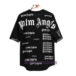 Roupas de designer de ponta para ângulos de PA Chaopai em todo o alfabeto Tshirt de manga curta impressa para homens e mulheres Loves High Street Loose Halva com 1: 1 original