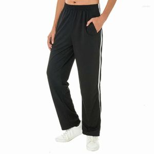 Spodnie Men S Track Elastic Talia Zip Up Spodnie Casual Athletic Great Net -Spitants Joggers z kieszeniami dresowe