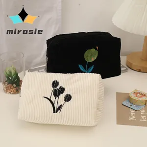 Torby do przechowywania Mirosie Fashion Floral Makeup Bag Women's Travel Costetyczny Organizator Skincare torebki Komestic Toaletra dla kobiet