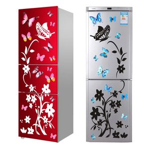 Creative Butterfly Refrigerator Sticker Home Decoration Kitchen Mural DIY Wall Stickers Party Kids Room Wallpaper 240410