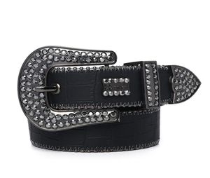 luxury Fashion Belts for Women Designer MensSimon rhinestone belt with bling rhinestones as gift269d7652358