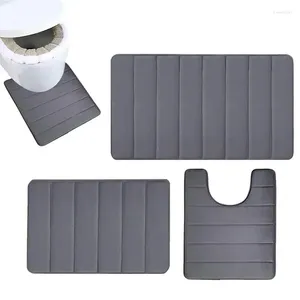 Bath Mats Bathroom Mat Set Non-slip Soft Contour Rug Standing For Restaurants Gyms Hair Salons Bathrooms Homes