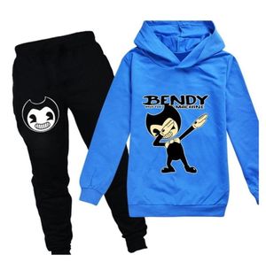 Findpitaya Clothing Sets Hoodies Coat Bendy Sweetshirt et calça infantil Blueredblack 2011269974538