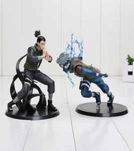 15 cm Anime Nara Shikamaru + Hatake Kakashi PVC Actionfiguren Spielzeug Weihnachtsgeschenkfigur Y2004212443306