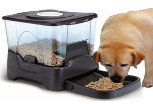 10L ЖК -дисплея Программируемая порция Contro Automatic Food Feeder6586728