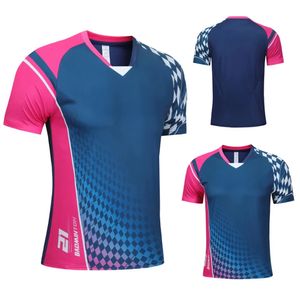 Camicia sportiva da tennis a secco rapido uomo da donna maglie da tennis per uomo badminton uniforme vestiti ping pong team treno acido sportivo 240403