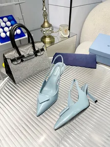 Üst Sıcak Yüksek Topuklu Moda Ayakkabıları Bale Deri Açık Resmi Slingbacks Sandalet Balesi Düz Tasarımcı Ayakkabı Loafer Kadın Eur 35-41