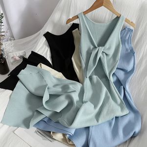 Yuoomuoo Chic Fashion Sexy Package Hips Split編み夏のドレス女性