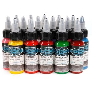 Tatueringsbläckset 60 Kompletta färger Pigment Kit 1oz 30 ml Tatueringsförsörjning för tatuering Kit7483771