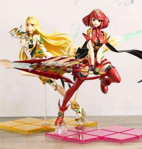 Xenoblade Chronicles 2 Hikari Mythra Pyra Homura Dekorationer Figur Dock Toy Collection Gift G2204209706531