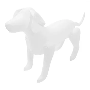 Hundebekleidung dekorieren Haustierkleidungsmodell zeigen selbstständige aufblasbare Hunde Weiße Modelle Tier
