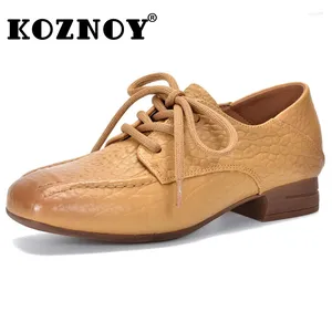 Sapatos casuais koznoy 2,5 cm de pele de carneiro natural saltos de primavera saltos mulheres bombas de outono bombas britânicos mocassins office de verão, senhoras