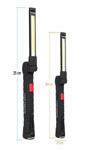 Cob lambası LED Işık Çalışma Işığı Mıknatıs Taşınabilir El Feneri Dış Mekan Kamp Çalışma Torçu USB Şarj Edilebilir Yerleşik Battery8126466