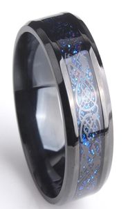 Fin topp volframguldring köp Men039S Ring S 8mm Mother Pearl Abalone Shell Tungsten Carbide Ring 2Piece Lots9258864