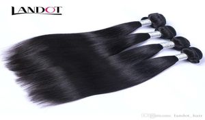 G Дешевые малазийские прямые девственные волосы необработанные волосы с плетением волос Малайзийский прямой Реми наращивание Ландот.