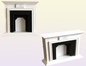 Mini Home for Doll White European Furniture Dolls House Model Building Kits 1 12 Wooden Dollhouse Creative Fireplace 2206109407835