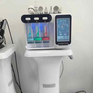 Newface H2O2 Portable Hydra Dermabrasion Facial Machine Small Bubble Facial Microdermabrasion Machine 7 in 1 Standing 7 Handles