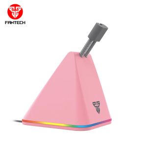 Accessoires Fantech Mouse Bungees Kabelclip Draht Mäuse Kabelmanagement Fixer mit RGB -Licht für Gamer Pink Maus Bungees